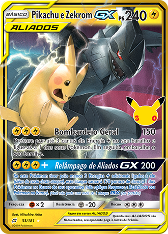 Pikachu e Zekrom GX